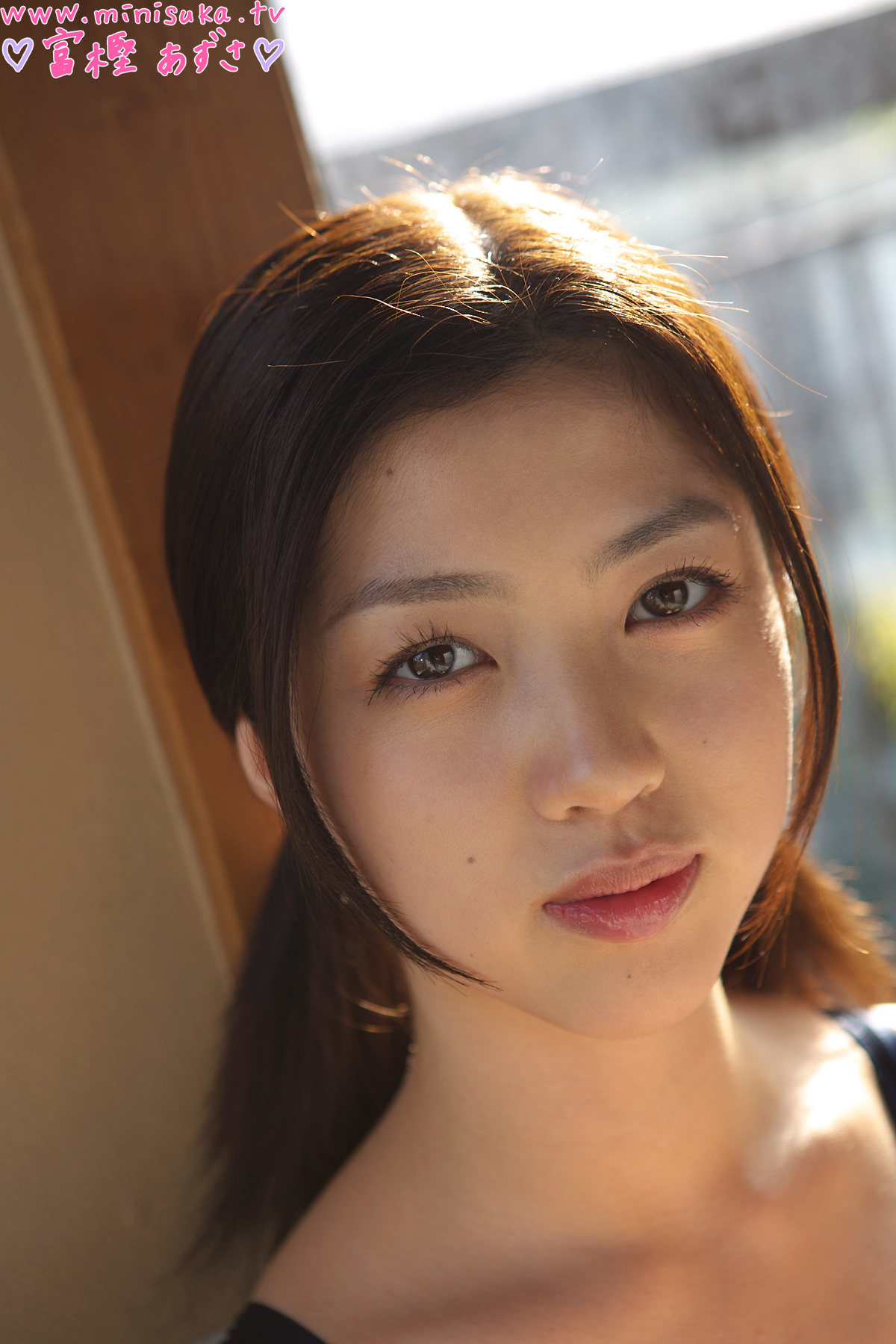 Togashi Azusa Minisuka. TV Women's high school girl